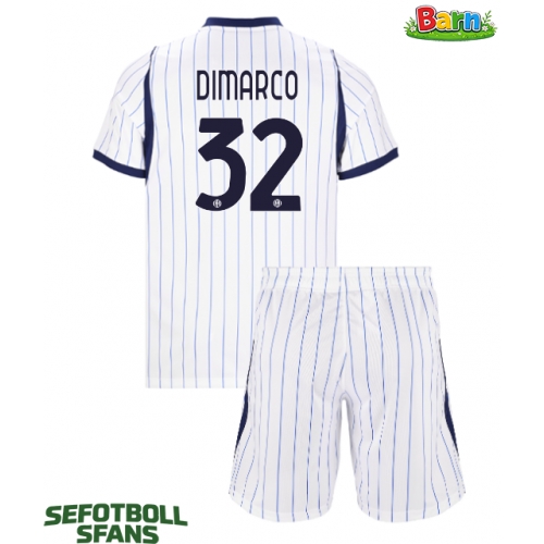 Inter Milan Federico Dimarco #32 Bortaställ Barn 2026-27 Kortärmad (+ Korta byxor)